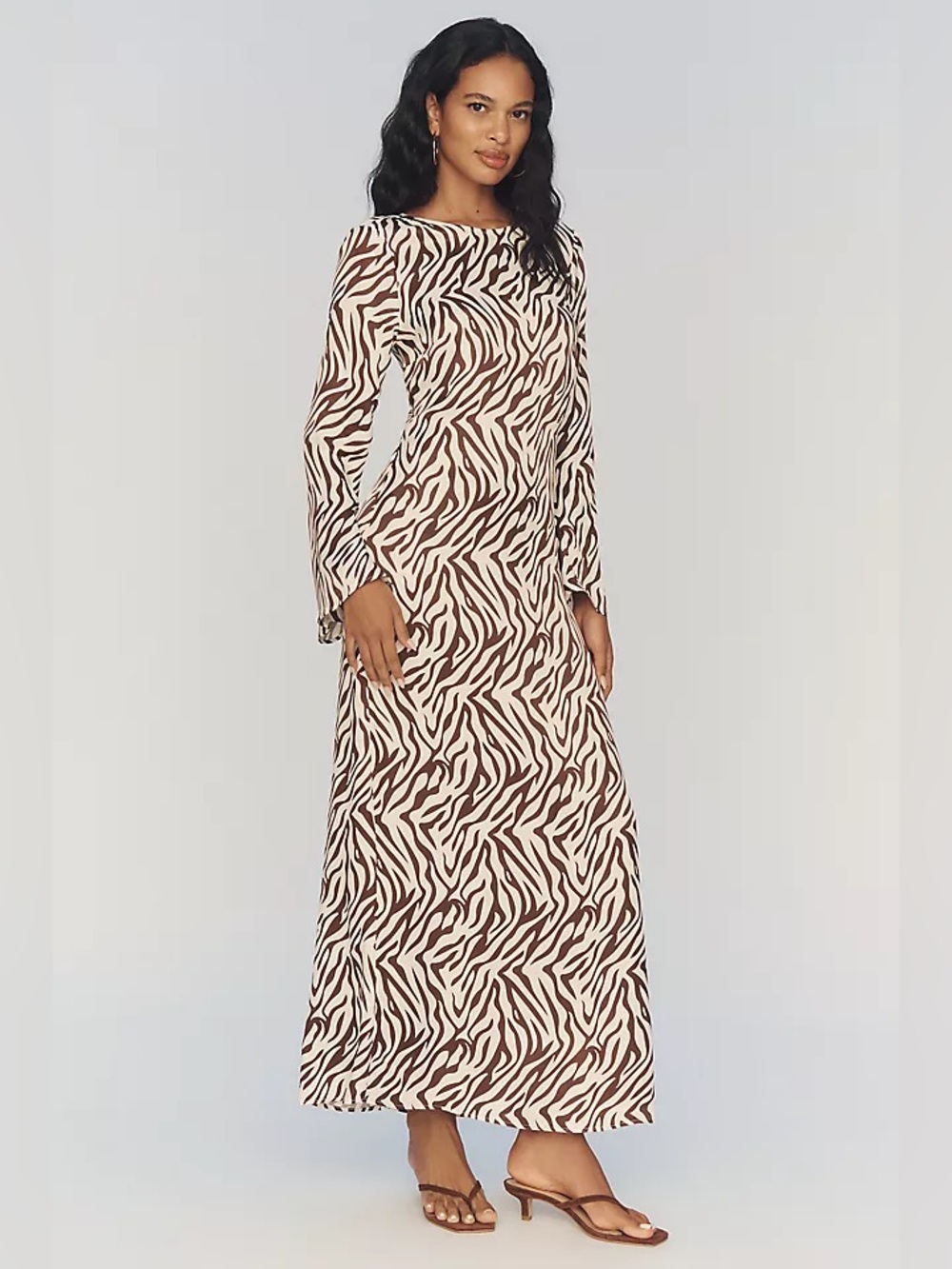 Anthropologie Long Sleeve Slip Dress - Picture 2 of 15